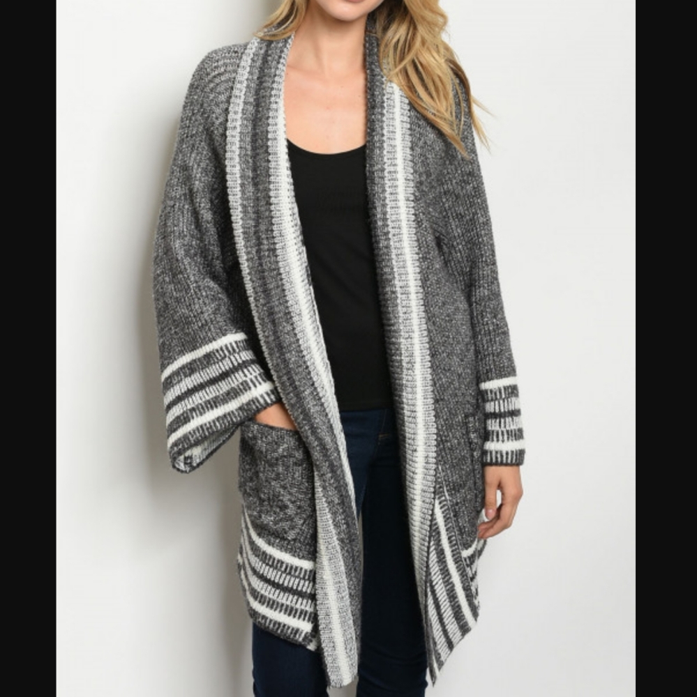MAIZIE Cozy Warm & Soft Open Front Long Sleeve Oversized Knit Cardi SM & MD NWT